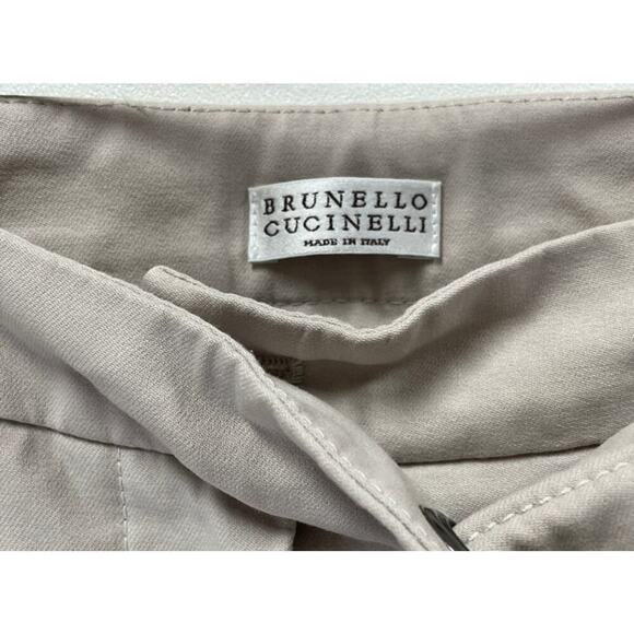 Brunello Cucinelli Stretch Skinny Cropped Trouser Pants - Size 4 - Picture 4 of 8